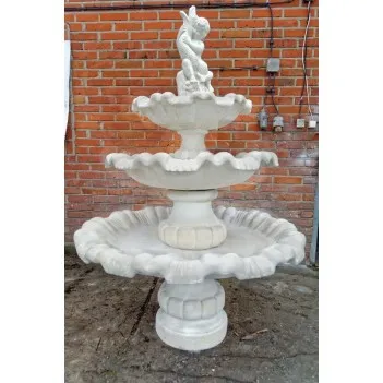 186 cm Fontanna trzypoziomy chłopiec i ryba