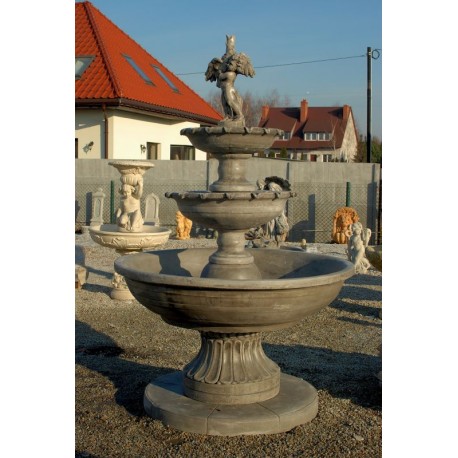 255 cm fontána Almeria, chlapec a pták