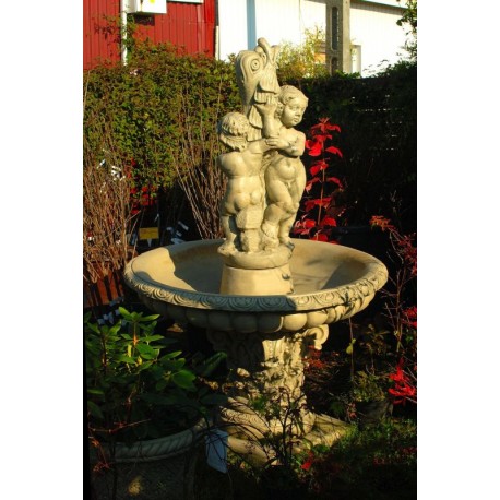 170 cm fontána Cupids a ryby