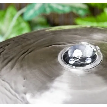 Fontanna do domu i ogrodu stal nierdzewna,LED H 50 cm 