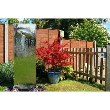 H180cm  Double-Sided Vertical Water Wall with Stainless Steel Reservoir