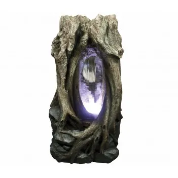 Zahradní fontána z kmene...