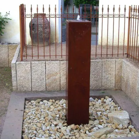 Corten steel garden...