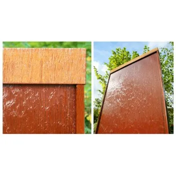 Fontanna grzyb do domu i ogrodu stal nierdzewna,LED H 40 cm 