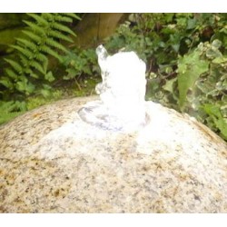 Fontanna polerowana kula z granitu beżowego 40 cm