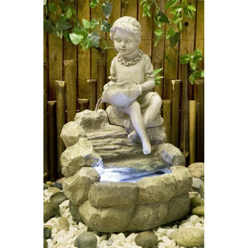 Fontanna,kaskada ,,dziewczynka" H 42cm