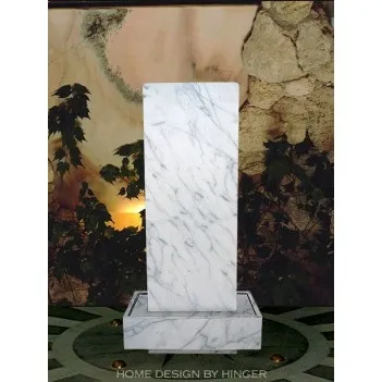 Carrara marble water wall