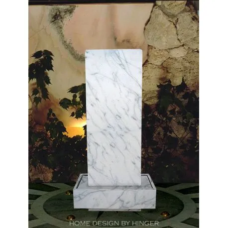 Carrara marble water wall