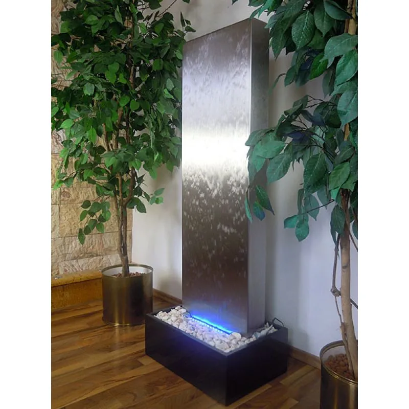 Mur d'eau, fontaine inox...