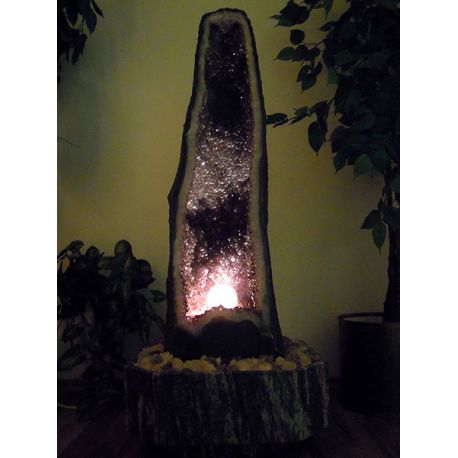 Fountain made of  amethyst,...