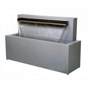 Fontanna grzyb do domu i ogrodu stal nierdzewna,LED H 40 cm 