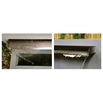 Fontanna grzyb do domu i ogrodu stal nierdzewna,LED H 40 cm 