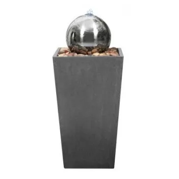 Fontanna"Zwężana kolumna z kulą"LED,H 82
