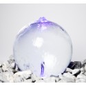 30cm Acrylic Sphere Water Feature with Colour Changing Lights