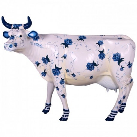 Porcelán malovaný krávou