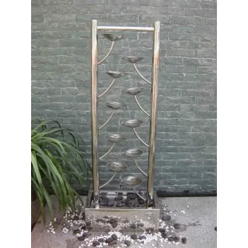 Fontanna,stal"Santiago"LED,H 111 cm