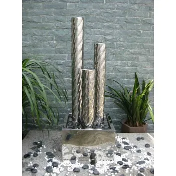 Fontanna,stal nierdz"Mińsk"LED,H 83 cm