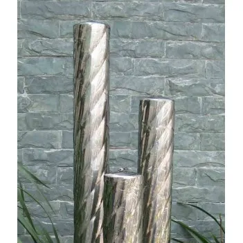 Fontanna grzyb do domu i ogrodu stal nierdzewna,LED H 40 cm 