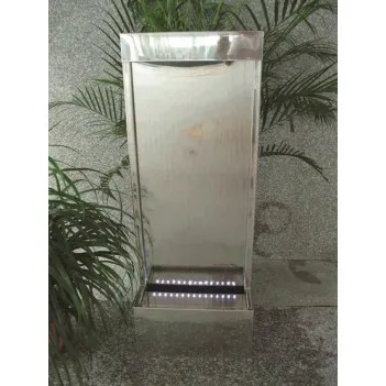 Fontanna grzyb do domu i ogrodu stal nierdzewna,LED H 40 cm 