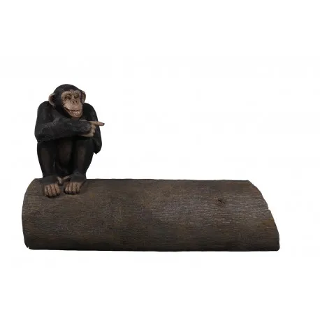 Chimp on Tree Trunk SeaT