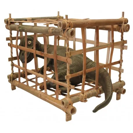 Baby T-Rex in Bamboo Cage
