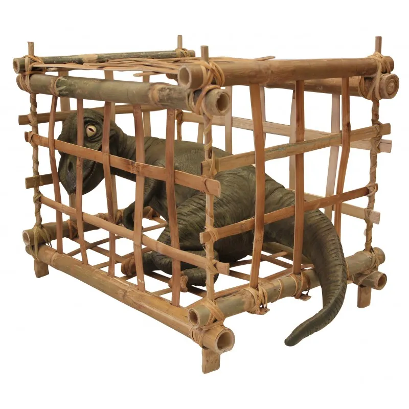 Baby T-Rex in Bamboo Cage