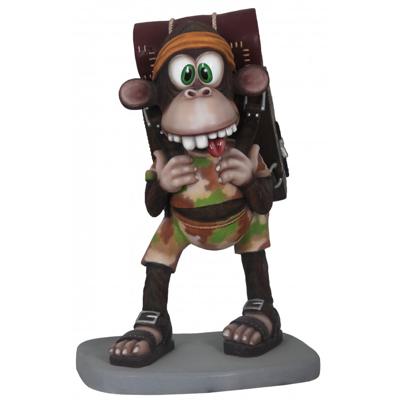 Comic Monkey with Base