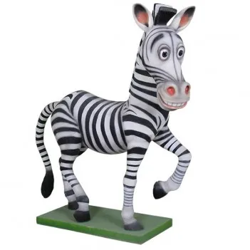 Komiczna zebra z podstawą