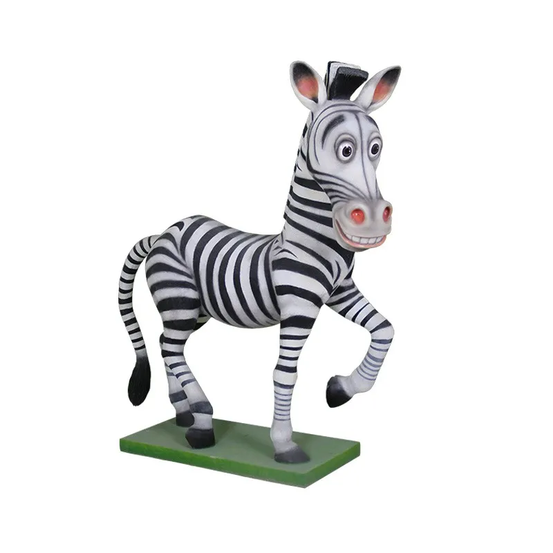 Comic Zebra with Base
