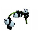 Panda Cubs on Bamboo