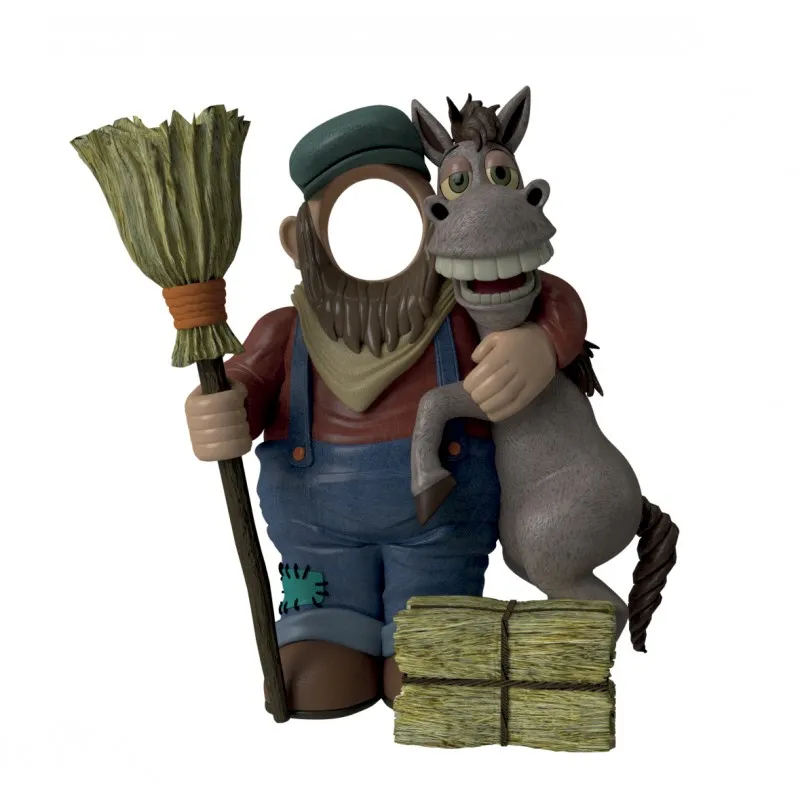 Farmer & Donkey z miejscem na zdjęcie