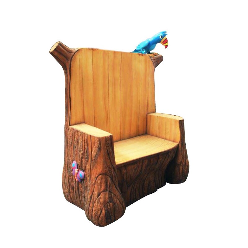 Drewniany tron
