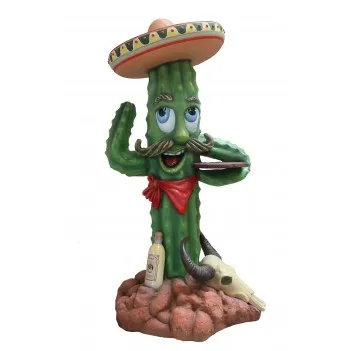 Mustached Cactus with Base