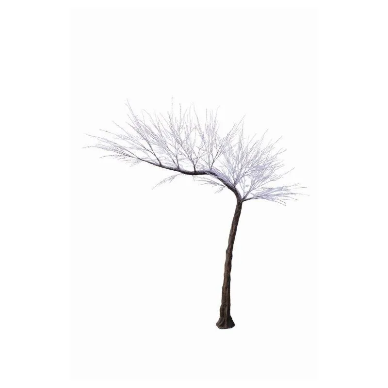 Duże drzewo pokryte śniegiem