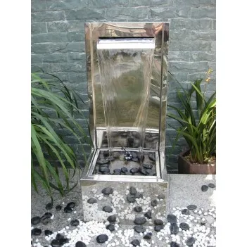 Fontanna,stal nierdzewna"Alicante"LED,H 70 cm