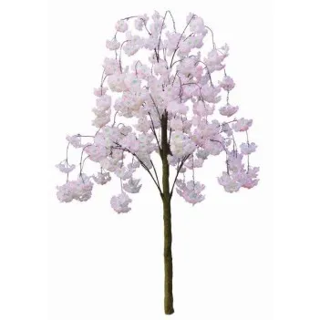 Drzewo Mały różowy kwiat wiśni