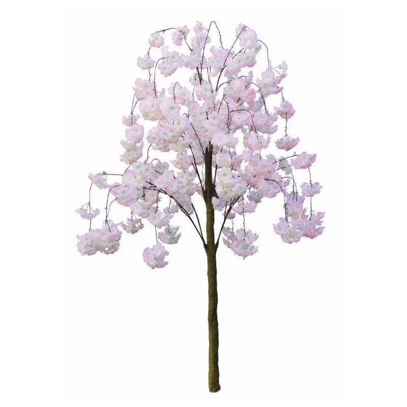 Drzewo Mały różowy kwiat wiśni