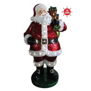 Santa with Gift Sack , LED