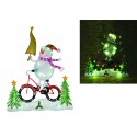Snowman on Bike , LED