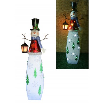 Snowman with Lamp , LED