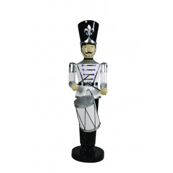 Toy Soldier with Drum White...