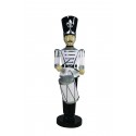 Toy Soldier with Drum (White/Black)