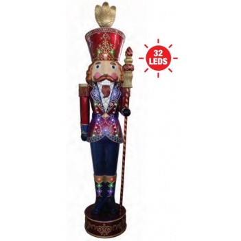 Nutcracker with Baton , LED
