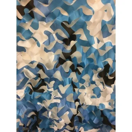 Siatka maskująca w kolorze niebieskim , Rolka : 3M X 6M