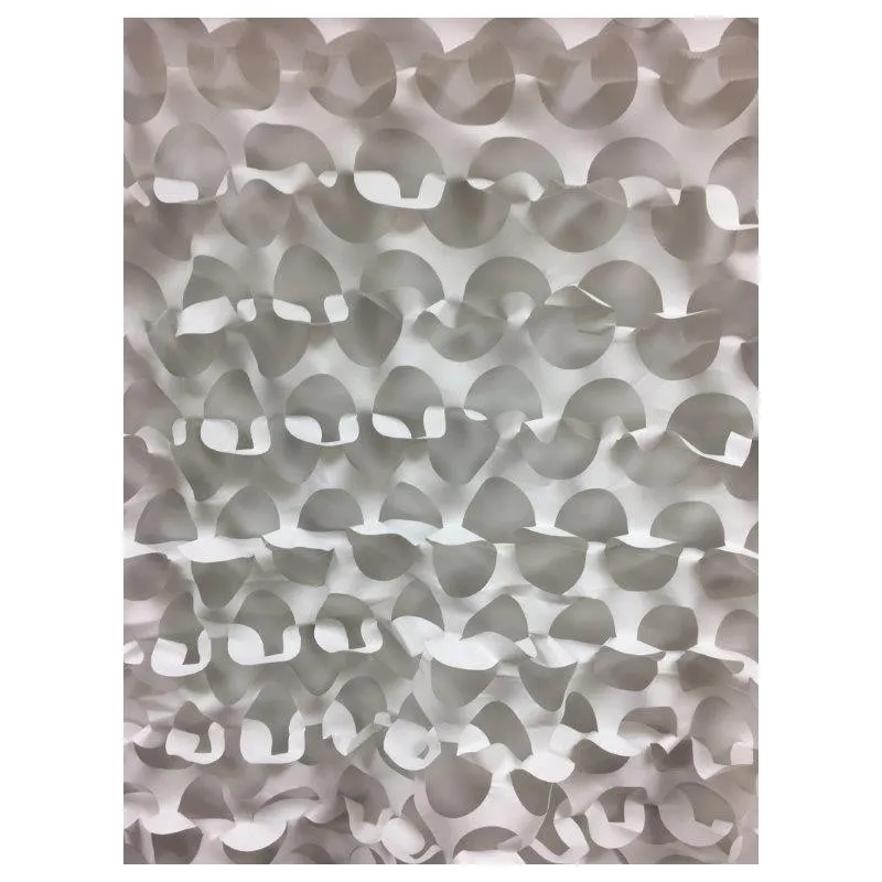 Siatka maskująca kolor - Biały , Rolka : 3M X 6M