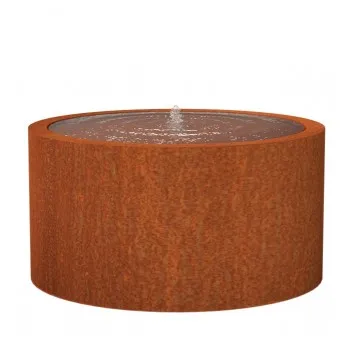 Corten сталь круглый пруд с фонтаном ADCBR1