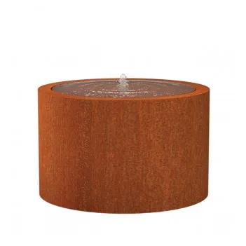 Corten Steel Round Water table - water feature ADCBR2