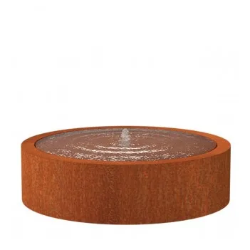 Corten Steel Round Water table - water feature ADCBR4