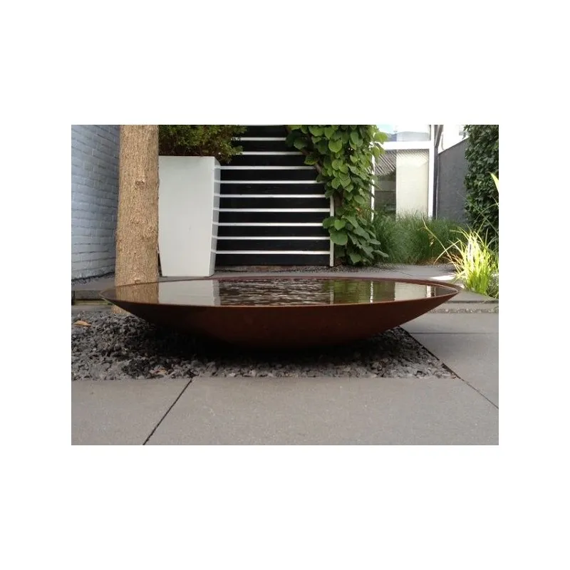 Corten ocel mísa s vodou ADWNS6