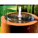 Corten Steel Round Water table - water feature ADCBR6
